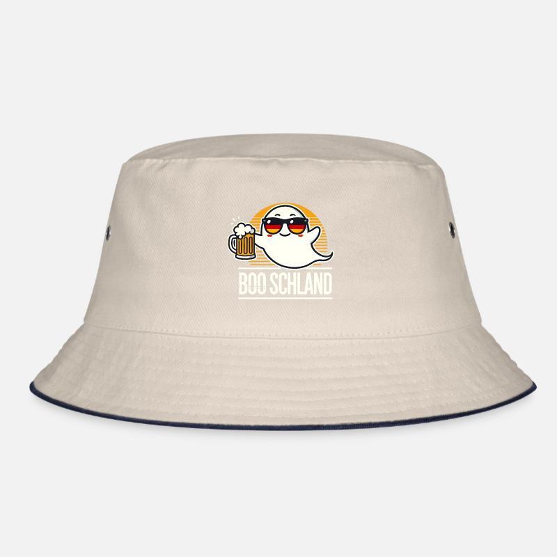 Ghost Boo Germany Halloween Bucket Hat