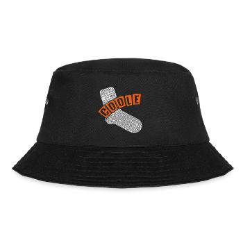Cool sock - fun motivational design - Bucket Hat - black - Front - Lela (165cm)
