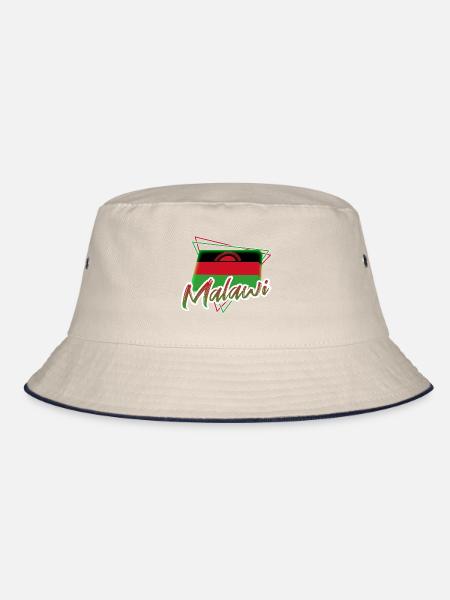Malawi - Bucket Hat - ecru/navy - Front