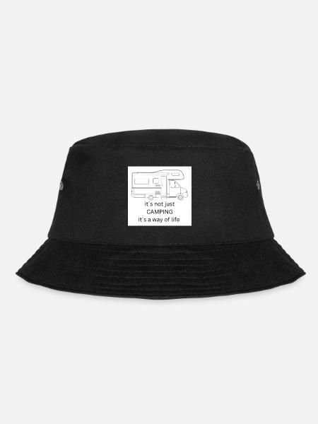 CAMPING is a way of life - Bucket Hat - Schwarz
