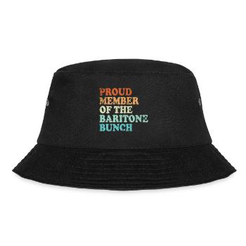 Proud Member of the Baritone Bunch - retro hell - Bucket Hat - Schwarz - Vorne - Lela (165cm)