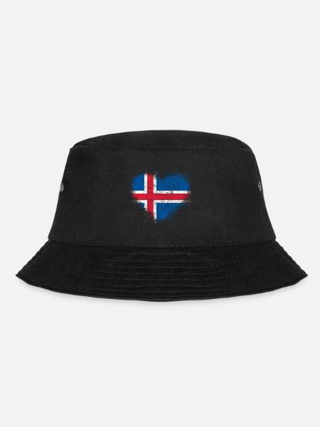 Island - Bucket Hat - Schwarz