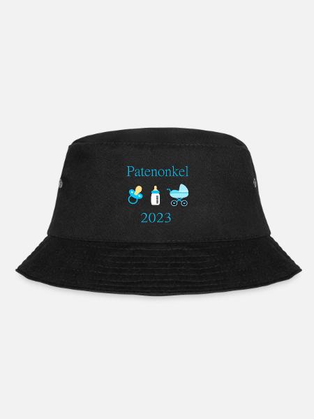 Patenonkel 2023 Geburt Junge Taufe - Bucket Hat - Schwarz