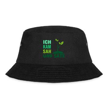 Garten Aussaat Pflanzen Gärtner Gartenarbeit - Bucket Hat - Schwarz - Vorne - Lela (165cm)