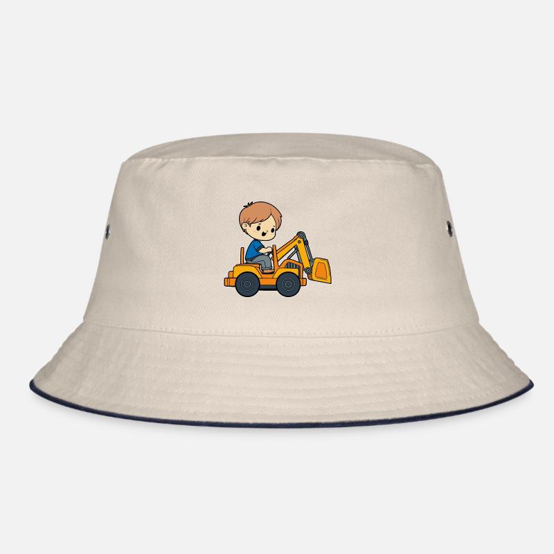 Junge mit Bagger Bucket Hat