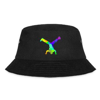 Breakdance Rainbow Colors Polygon Sport - Bucket Hat - black - Front - Lela (165cm)