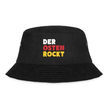 Der Osten Rockt Ossi Ostdeutschland - Bucket Hat - Schwarz - Vorne - Lela (165cm)
