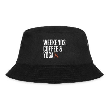 Entspannendes Zen-Wochenende Kaffee & Yoga - Bucket Hat - Schwarz - Vorne - Lela (165cm)