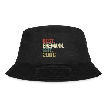 Best Ehemann Seit 2006 Geburtstagsgeschenk 2006 - Bucket Hat - Schwarz - Vorne - Lela (165cm)
