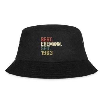 Best Ehemann Seit 1963 Geburtstagsgeschenk 1963 - Bucket Hat - Schwarz - Vorne - Lela (165cm)