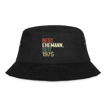 Best Ehemann Seit 1975 Geburtstagsgeschenk 1975 - Bucket Hat - Schwarz - Vorne - Lela (165cm)