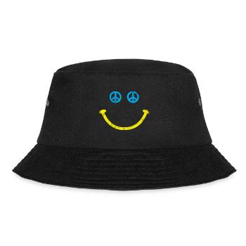 Frieden Freiheit - Bucket Hat - Schwarz - Vorne - Lela (165cm)