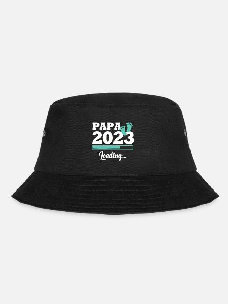 Papa 2023 wird geladen - Bucket Hat - Schwarz