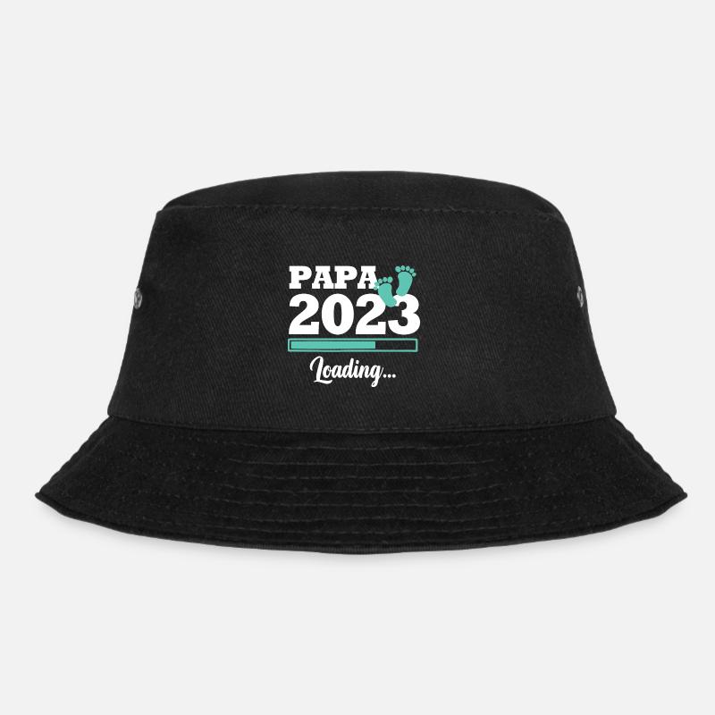 Papa 2023 wird geladen - Bucket Hat - Schwarz