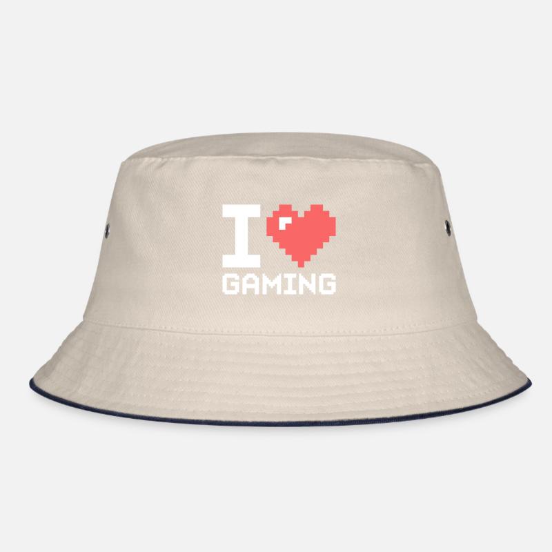 ICH LIEBE GAMING BLACK Bucket Hat