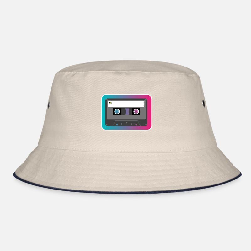 Retro cassette 80's & 90's Bucket Hat