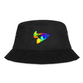 Jet Ski Speed Boat Rainbow Polygon Ships - Bucket Hat - black - Front - Lela (165cm)