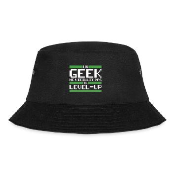 Un geek ne vieillit pas il level up - Bob - noir - Devant - Lela (165cm)