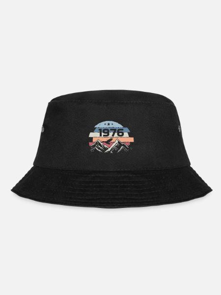 Original 1976 Vintage 1976 Birthday 1976 - Bucket Hat - black