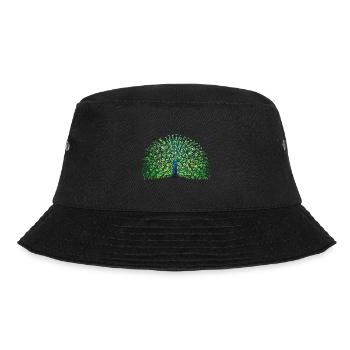 Pfau - Bucket Hat - Schwarz - Vorne - Lela (165cm)