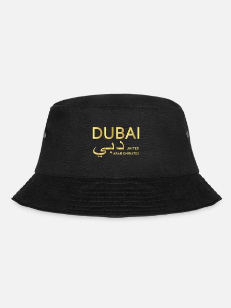 Dubai Gold T-Shirt Vereinigte Arabische Emirate - Bucket Hat - Schwarz