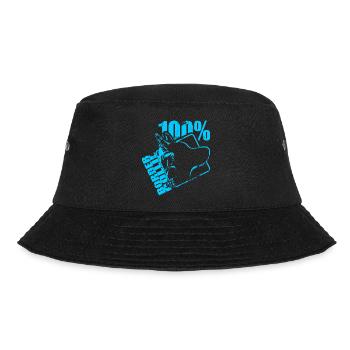 BORDER COLLIE 100 - Bucket Hat - Schwarz - Vorne - Lela (165cm)
