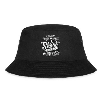 Street Photographer - Photographer Shirt Gift - Bucket Hat - black - Front - Lela (165cm)