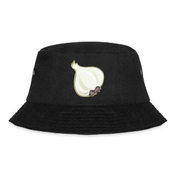 knoblauch garlic veggie gemuese vegetables4 - Bucket Hat - Schwarz - Vorne - Lela (165cm)