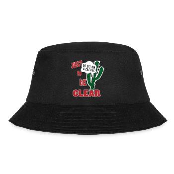 SLOGAN 5 01 - Bucket Hat - black - Front - Lela (165cm)
