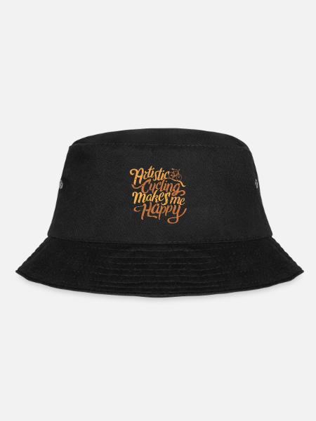 Kunstrad, Kunstradfahren, Makes Me Happy - Bucket Hat - Schwarz