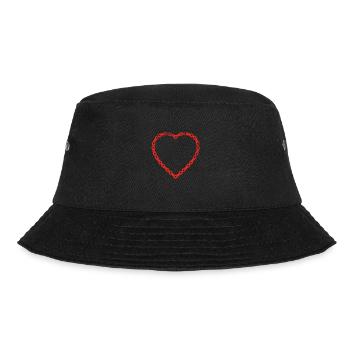 sport geschenk hobby christmas love liebe cycle cy - Bucket Hat - Schwarz - Vorne - Lela (165cm)