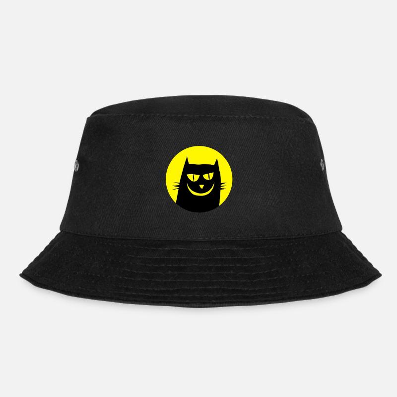Cat funny - Bucket Hat - black