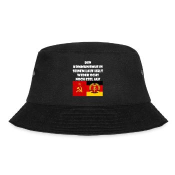 DDR Spruch Geschenk Ossi Sowjetunion - Bucket Hat - Schwarz - Vorne - Lela (165cm)