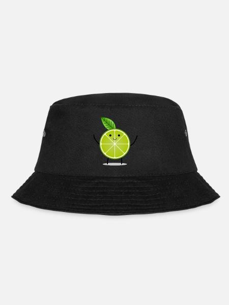 Citron vert avec le visage et le cadeau motif pauvre enfant - Bob - noir