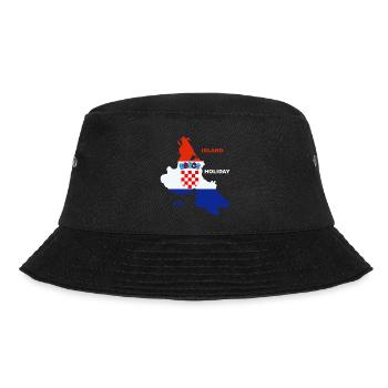 Krk Kroatien Adria Urlaub - Bucket Hat - Schwarz - Vorne - Lela (165cm)