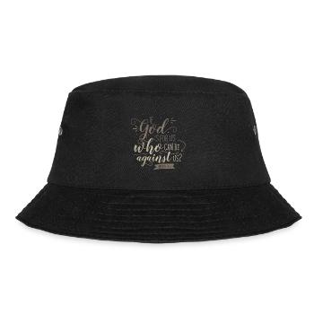If God Is For Us - Bucket Hat - Schwarz - Vorne - Lela (165cm)