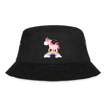 Unicorn Rainbow - Bucket Hat - black - Front - Lela (165cm)