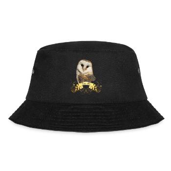 Schleiereule - Bucket Hat - Schwarz - Vorne - Lela (165cm)
