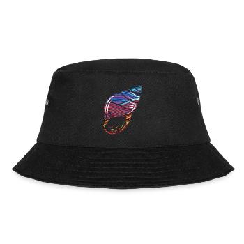 Sea waves with colors - Bucket Hat - black - Front - Lela (165cm)