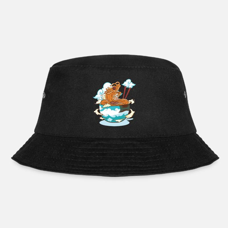 Drachen Ramen - Bucket Hat - Schwarz