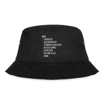 mein hund - Bucket Hat - Schwarz - Vorne - Lela (165cm)