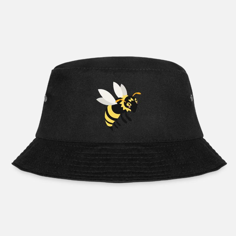 Wespe - Bucket Hat - Schwarz