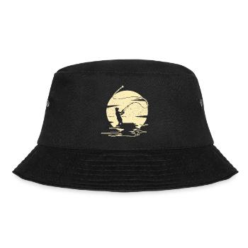 Fliegenfischen Fischen Angeln Angler Fischer - Bucket Hat - Schwarz - Vorne - Lela (165cm)