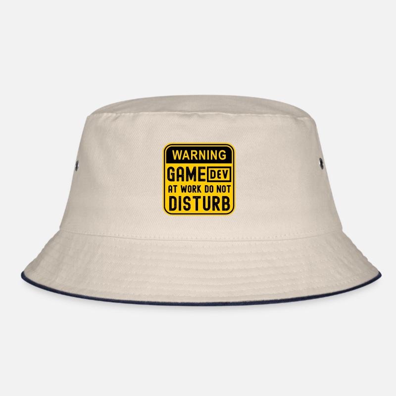 WARNING GAME DEV AT WORK DO NOT DISTURB Bucket Hat