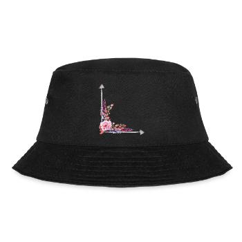 Blumen - Bucket Hat - Schwarz - Vorne - Lela (165cm)