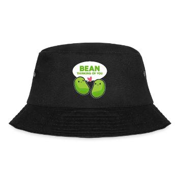 BEAN Think Vegetable Lovers Gift - Bucket Hat - black - Front - Lela (165cm)