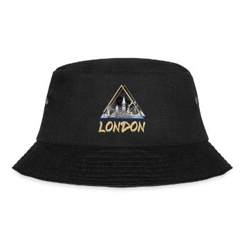 London Großbritannien UK England Skyline Stadt - Bucket Hat - Schwarz - Vorne - Lela (165cm)