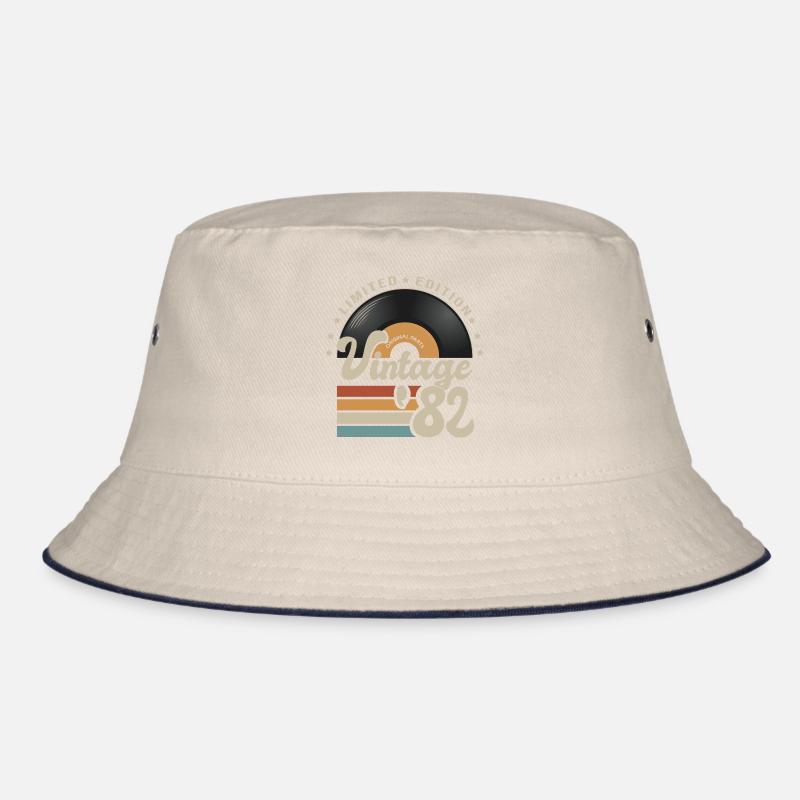 Vintage Vinyl 1982 Geburtstagsgeschenk 40 Jahre Bucket Hat