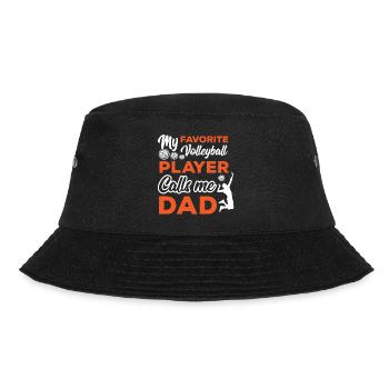 Volleyball Volleyballer Beach Volleyball Spieler - Bucket Hat - Schwarz - Vorne - Lela (165cm)