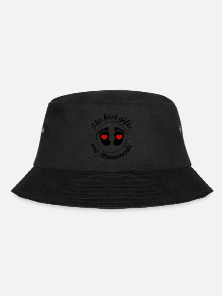 Geschenke werdender Eltern sind hausgemachtes Baby - Bucket Hat - Schwarz